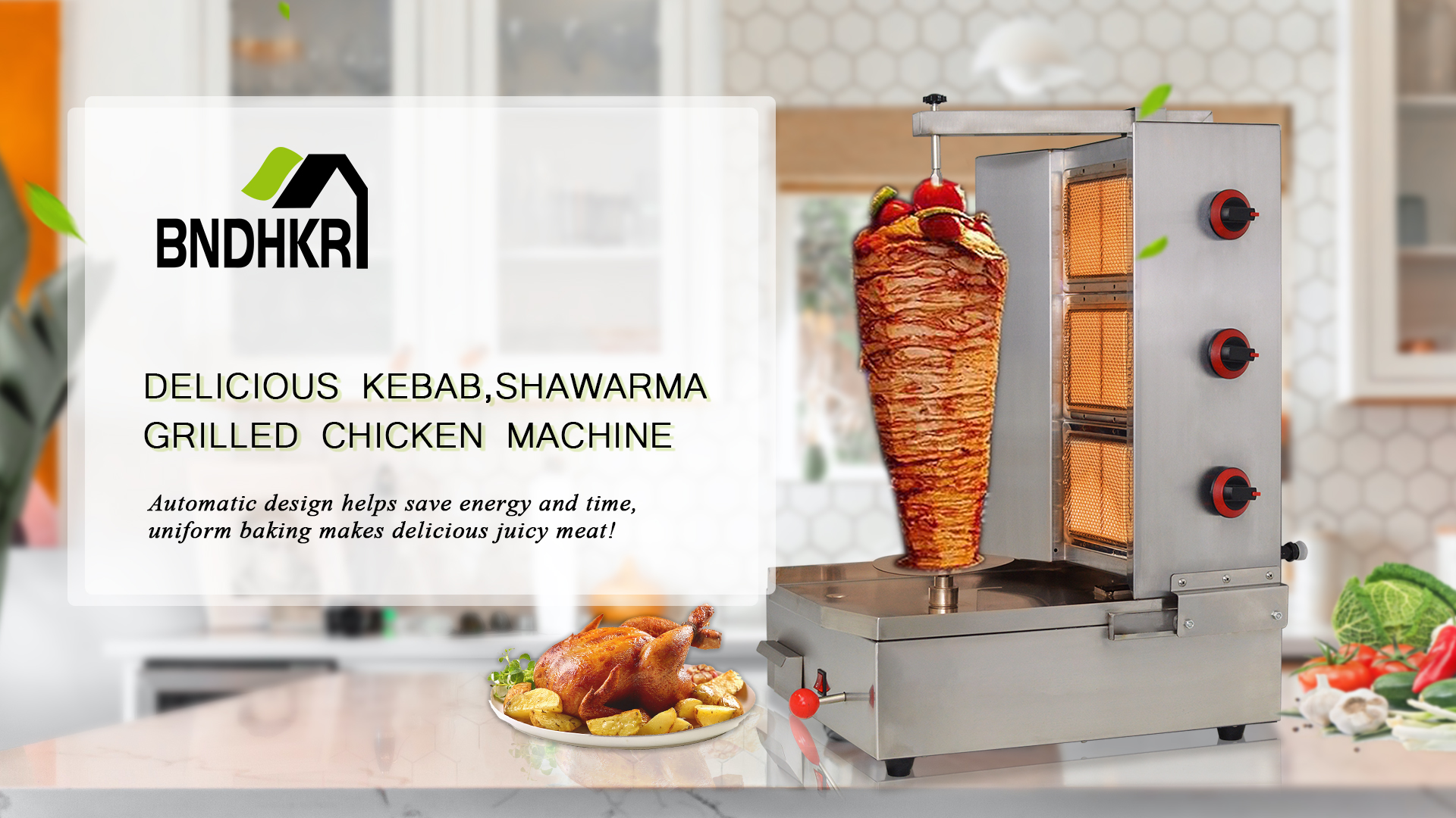 Amazon.com : BNDHKR Shawarma Propane Gyro Machine Gas Kebab Doner